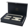 Parure de stylo personnalisable avec roller et stylo bille achromatiques IM Parker Parure de stylo personnalisable avec roller et stylo bille achromatiques IM Parker