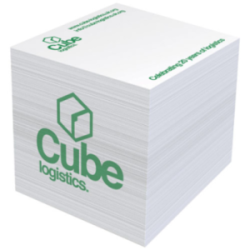 Bloc cube publicitaire...