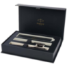 Parure de stylo personnalisable avec roller et stylo bille achromatiques IM Parker Parure de stylo personnalisable avec roller et stylo bille achromatiques IM Parker