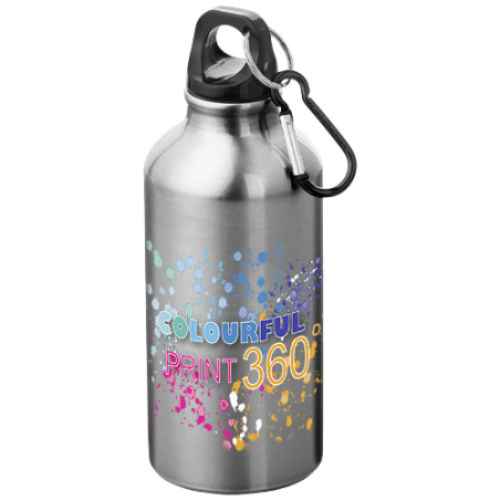 Gourde personnalisée avec mousqueton Oregon 400ml