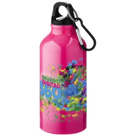 Gourde personnalisée avec mousqueton Oregon 400ml