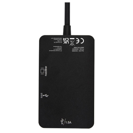 Adaptateur personnalisable multimédia Type-C en aluminium ADAPT (USB-A&nbsp;/ Type-C&nbsp;/ HDMI) - Tekiō